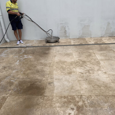cleaning pavers