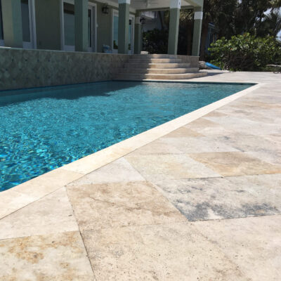 Country Classic Travertine Pool Area Paver