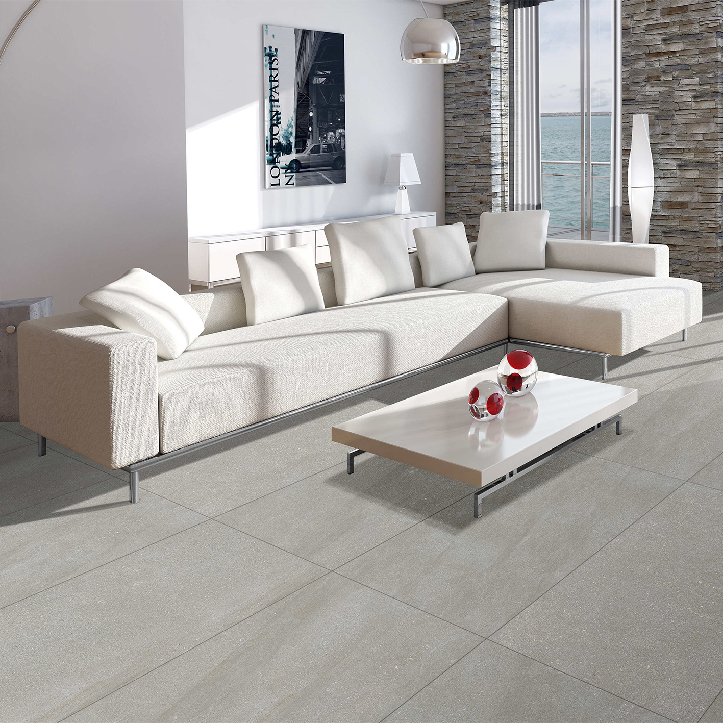 Stoneware Deluxe Silver Pavers - Indoor Tiles