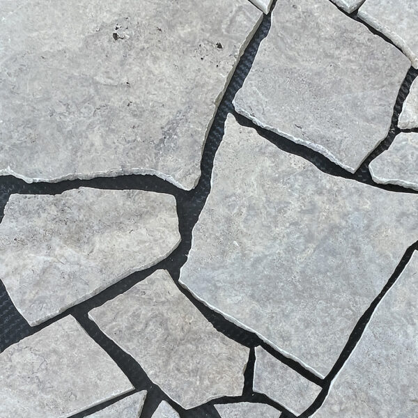 Crazy Pavers - Silver Travertine