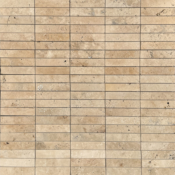 Travertine Subway Tile - Classic Cream - Stack Bond Pattern