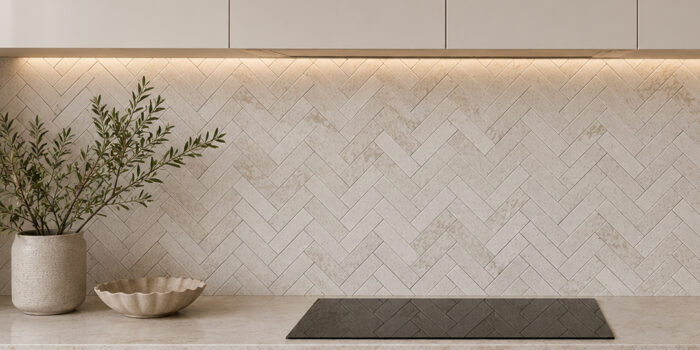 Travertine Subway Tile Kitchen Splashback Tile Beige Limestone